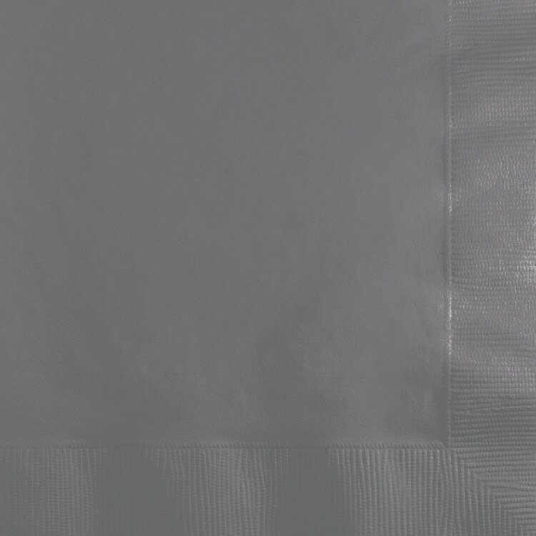 Solid Beverage Napkins glamour gray